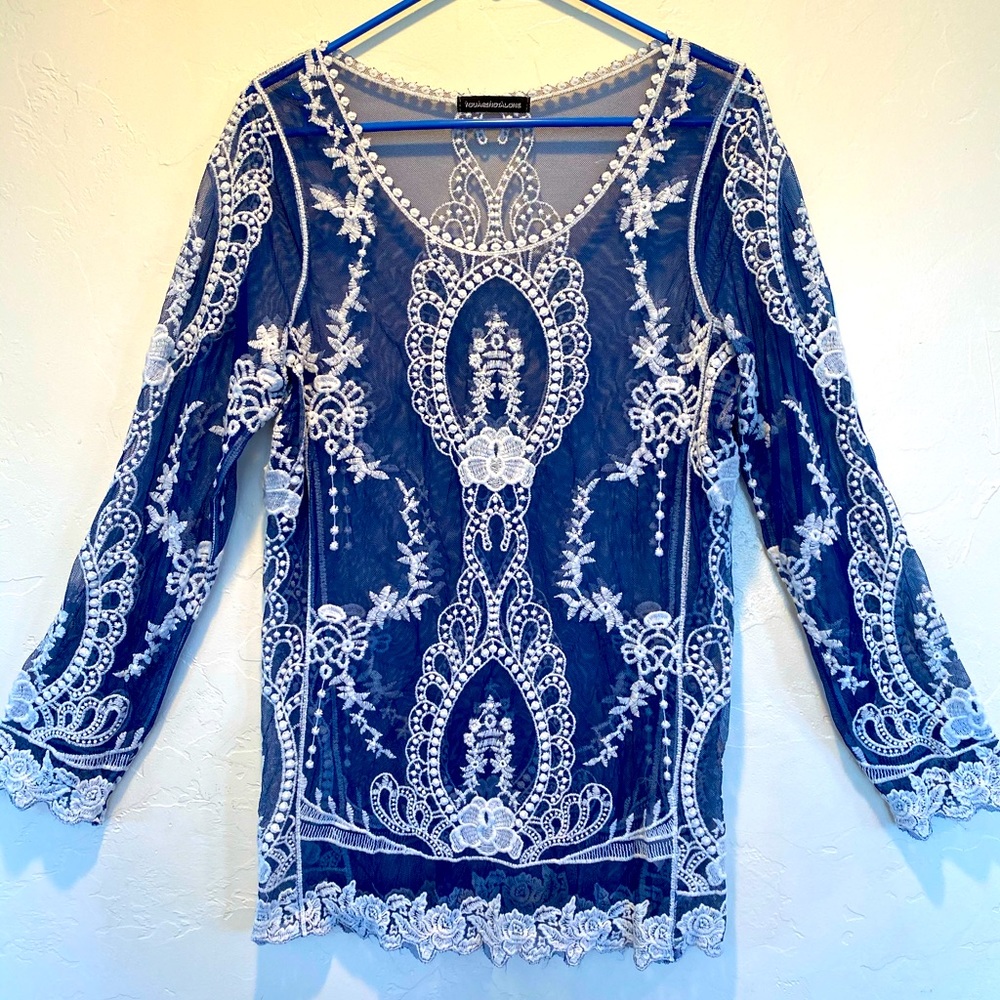 Embroidered top